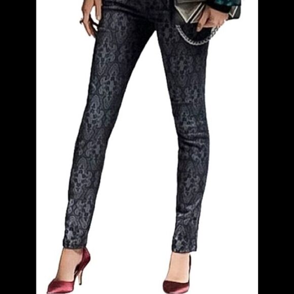 NWT Current Elliott The ankle skinny black antique jeans - Picture 2 of 11